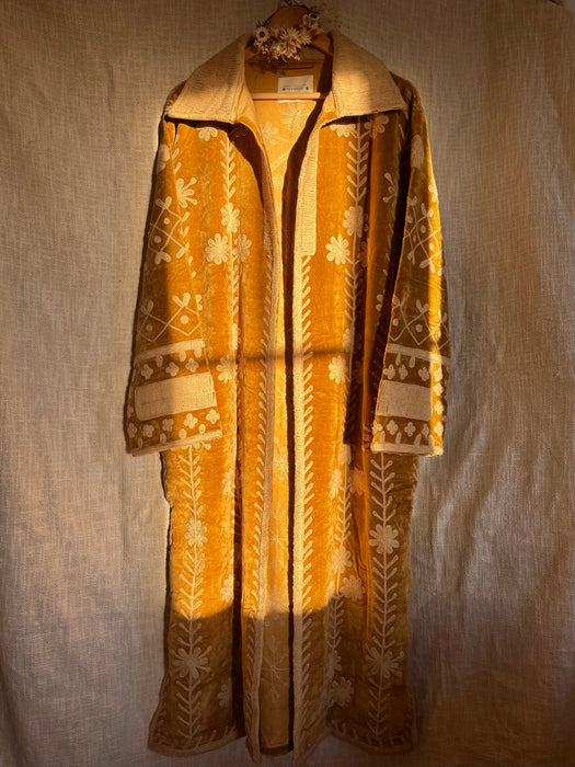 The Kasbah Velvet Duster - Golden Honey