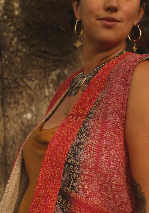 Kantha Teddy Gilet M/L