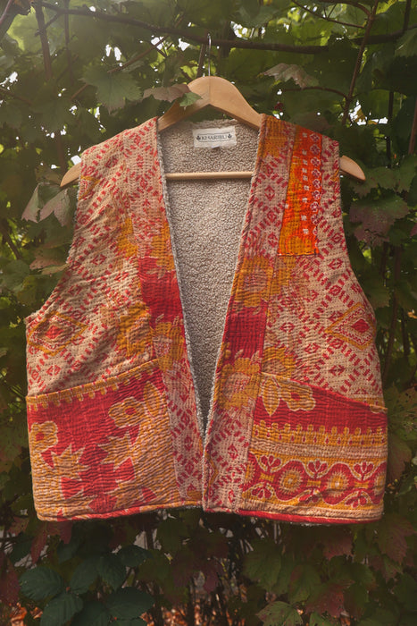 Kantha Teddy Gilet M/L