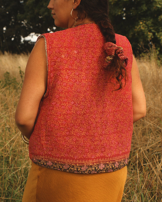 Kantha Teddy Gilet M/L
