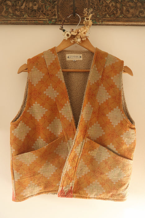 Kantha Teddy Gilet M/L