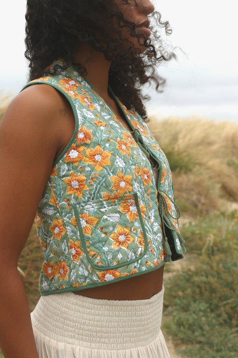 The Ritu Vest - Sage