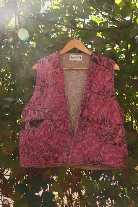 Kantha Teddy Gilet M/L