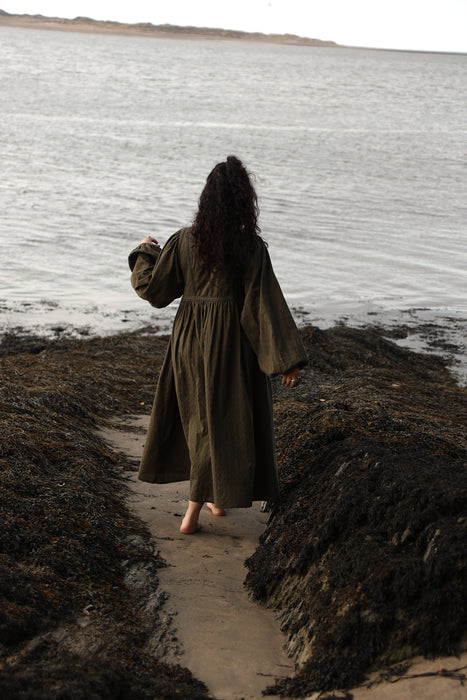 The Zenya Dress - Dark Olive