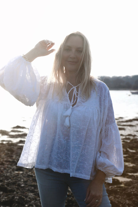The Isha Blouse - Broderie Anglaise
