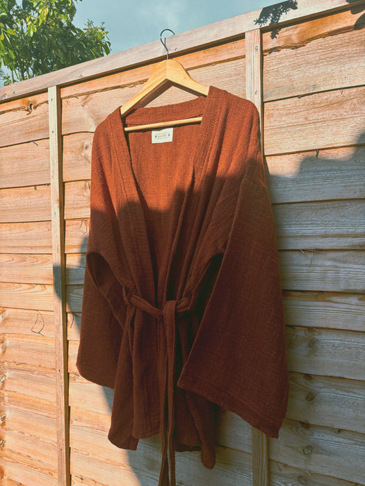 The Indira Kimono Jacket ~ Rust