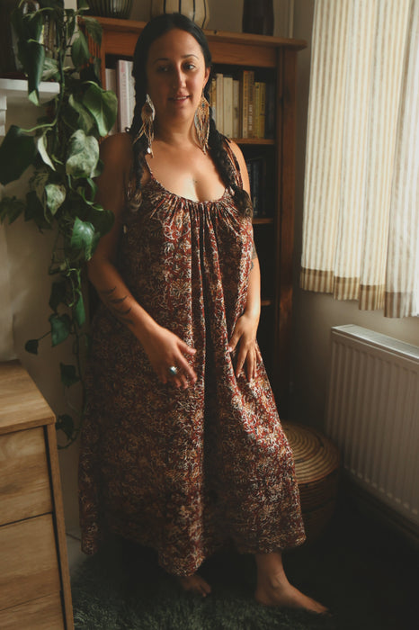 The Kalyani Midi Dress ~ Spiced Mulberry