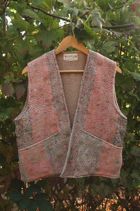 Kantha Teddy Gilet M/L