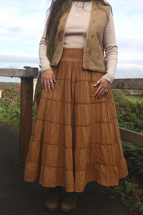 The Raya Skirt - Nutmeg