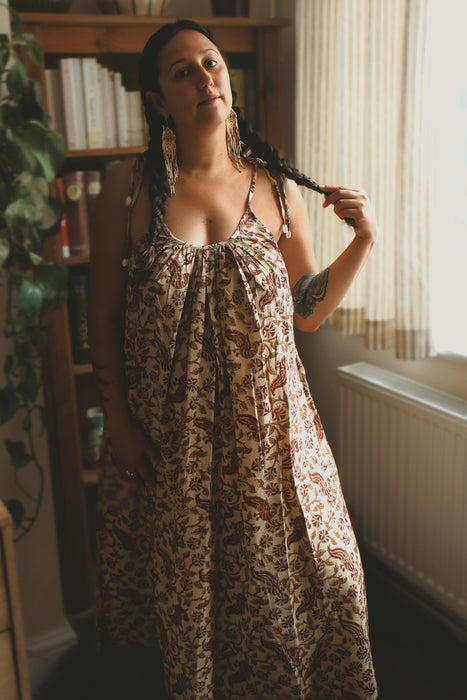 The Kalyani Midi Dress ~ Soft Chamomile