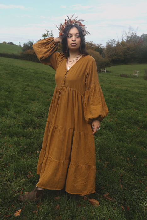 ✺ The Gaia Dress - Golden Ochre 
✺