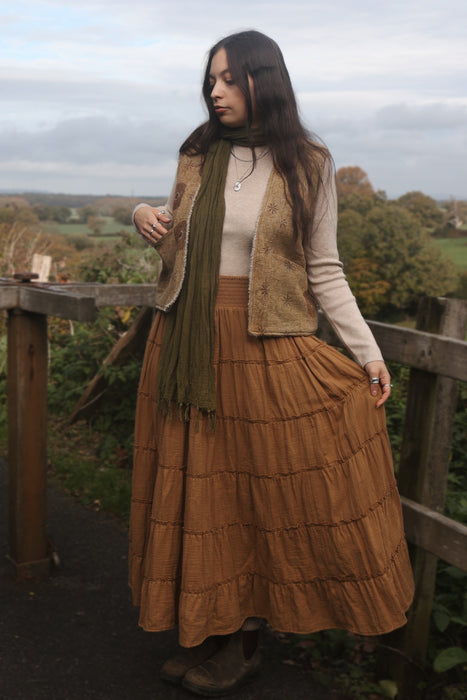 The Raya Skirt - Nutmeg
