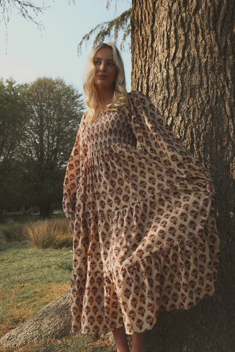 The Anushka Dress - Fawn
