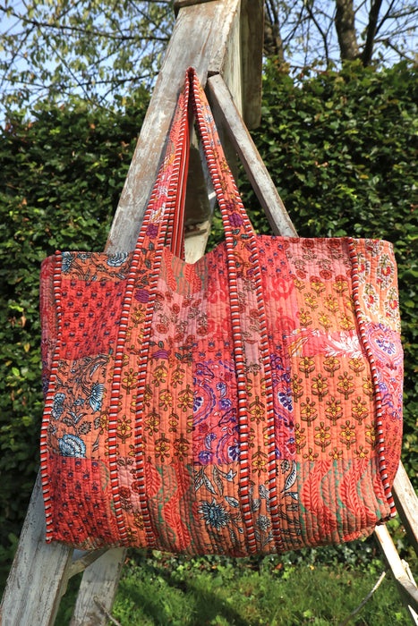 Floral Patchwork Quilted Bag