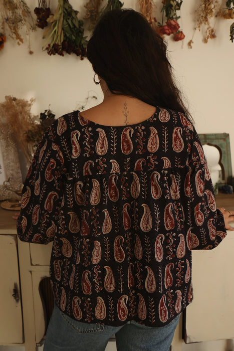 The Lula Blouse - Midnight