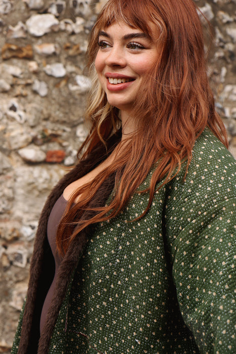 The Wanderlust Kantha Coat