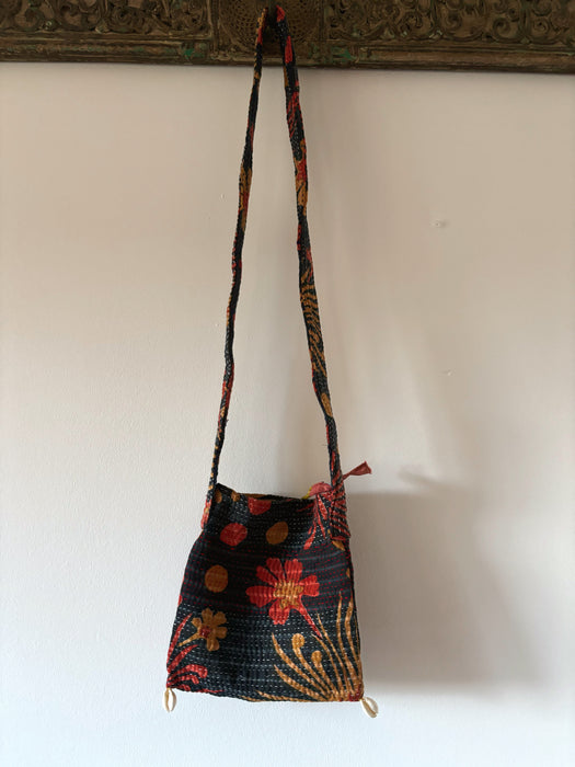 Kantha Bag Cowrie Shells
