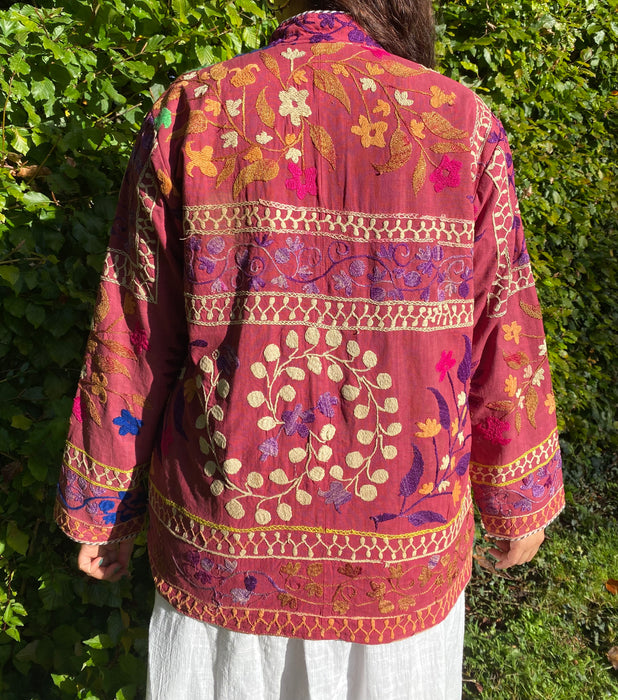 Dusky Rose Rare Vintage Embroidered Jacket