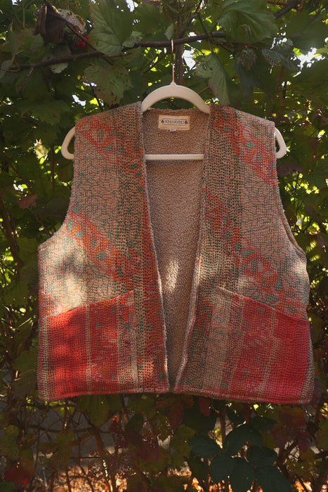 Kantha Teddy Gilet M/L