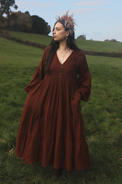 ✺ The Gaia Dress - Chestnut ✺