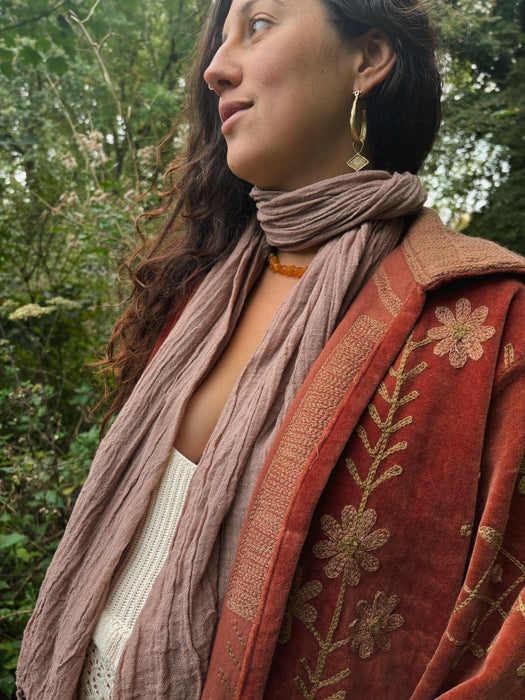 Soft Raw Cotton Multiway Scarf