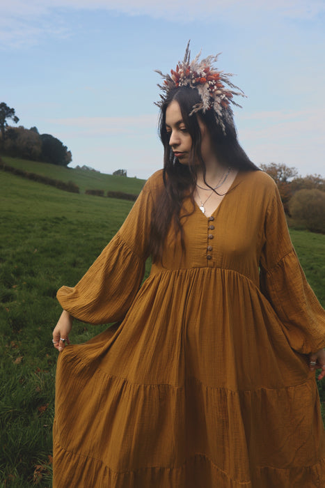 ✺ The Gaia Dress - Golden Ochre 
✺