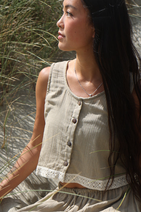The Fable Blouse ~ Stone