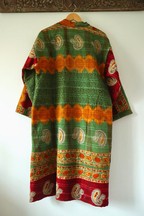 Kantha Duster - Fine Stitched
