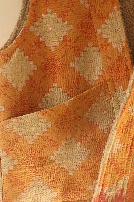 Kantha Teddy Gilet M/L