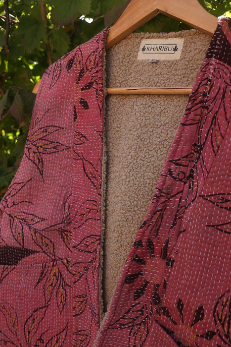 Kantha Teddy Gilet M/L