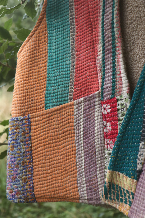 Kantha Teddy Gilet M/L