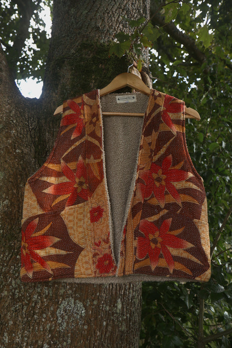 Kantha Teddy Gilet M/L