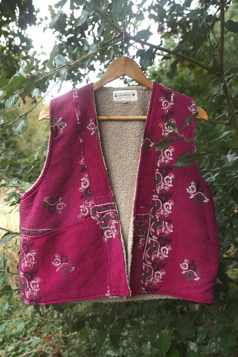 Kantha Teddy Gilet M/L
