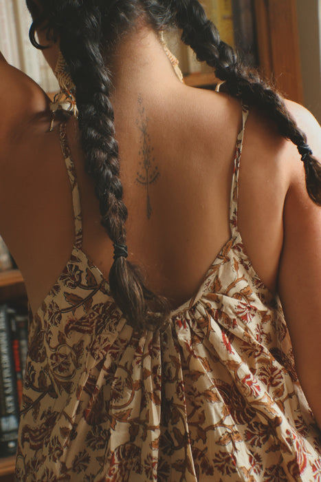 The Kalyani Midi Dress ~ Soft Chamomile