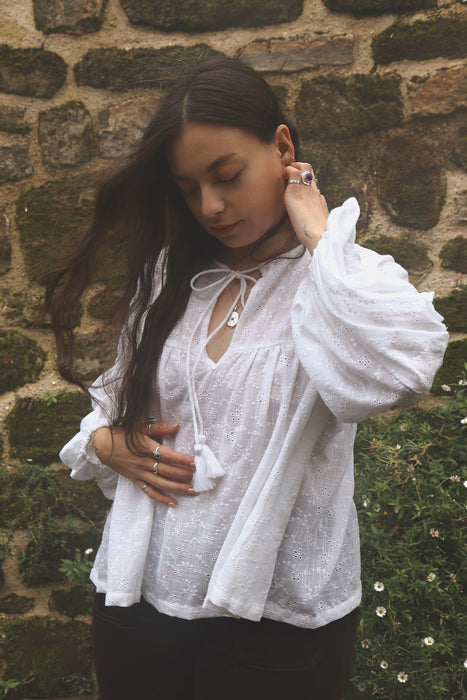 The Isha Blouse - Broderie Anglaise