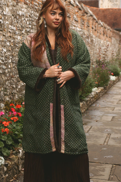 The Wanderlust Kantha Coat