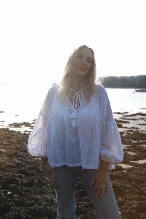 The Isha Blouse - Broderie Anglaise