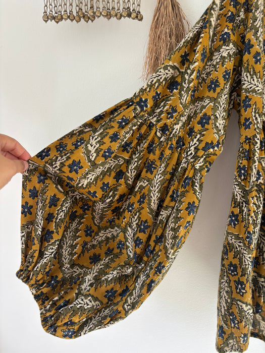 The Sundara Blouse ~ Ochre