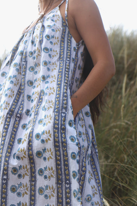 The Kalyani Midi Dress ~ Bluebell