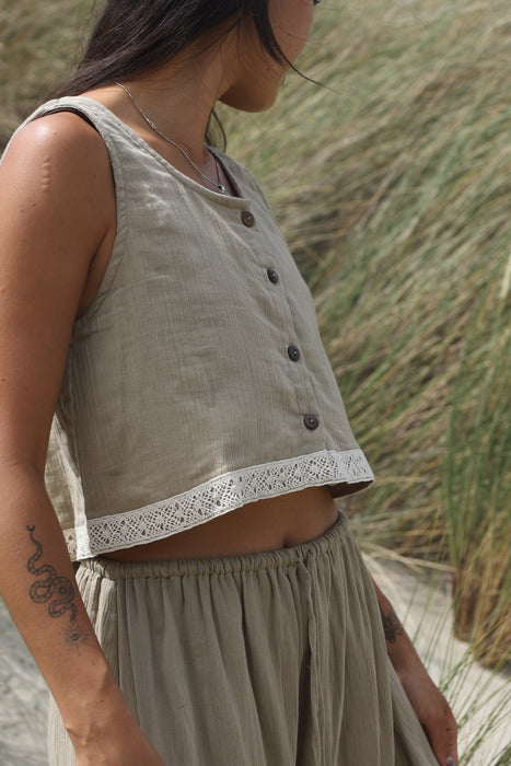 The Fable Blouse ~ Stone