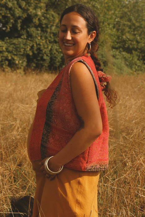 Kantha Teddy Gilet M/L