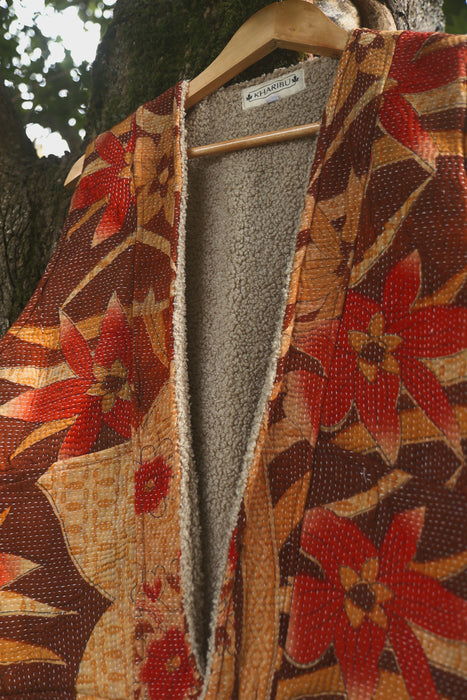 Kantha Teddy Gilet M/L