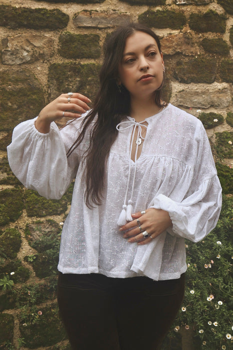 The Isha Blouse - Broderie Anglaise