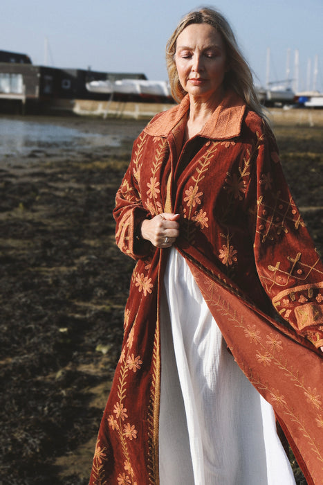 The Kasbah Velvet Duster - Marrakech