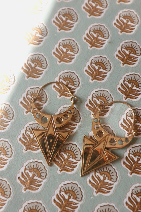 Naiya Dangle Earrings - Gold