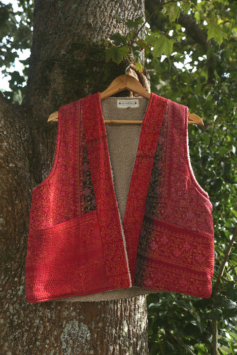 Kantha Teddy Gilet M/L