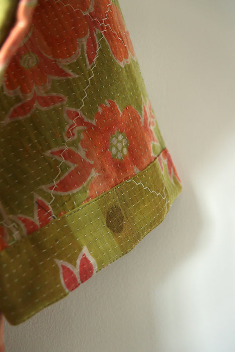 Kantha Duster - Fine Stitched