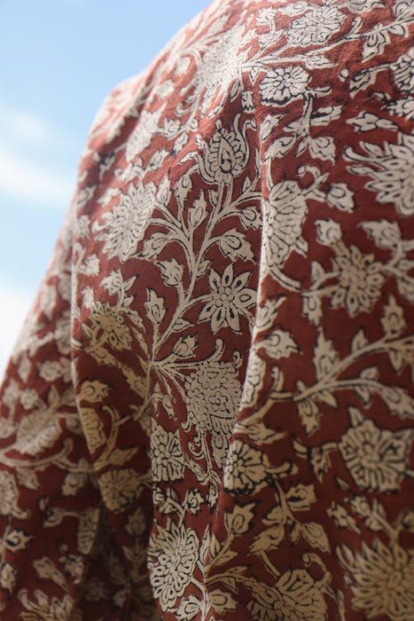 The Yara Wrap Blouse ~ Cacao