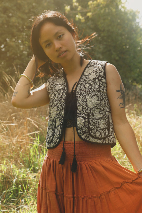 The Priya Vest - Noir