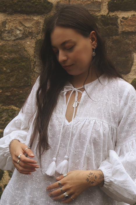The Isha Blouse - Broderie Anglaise